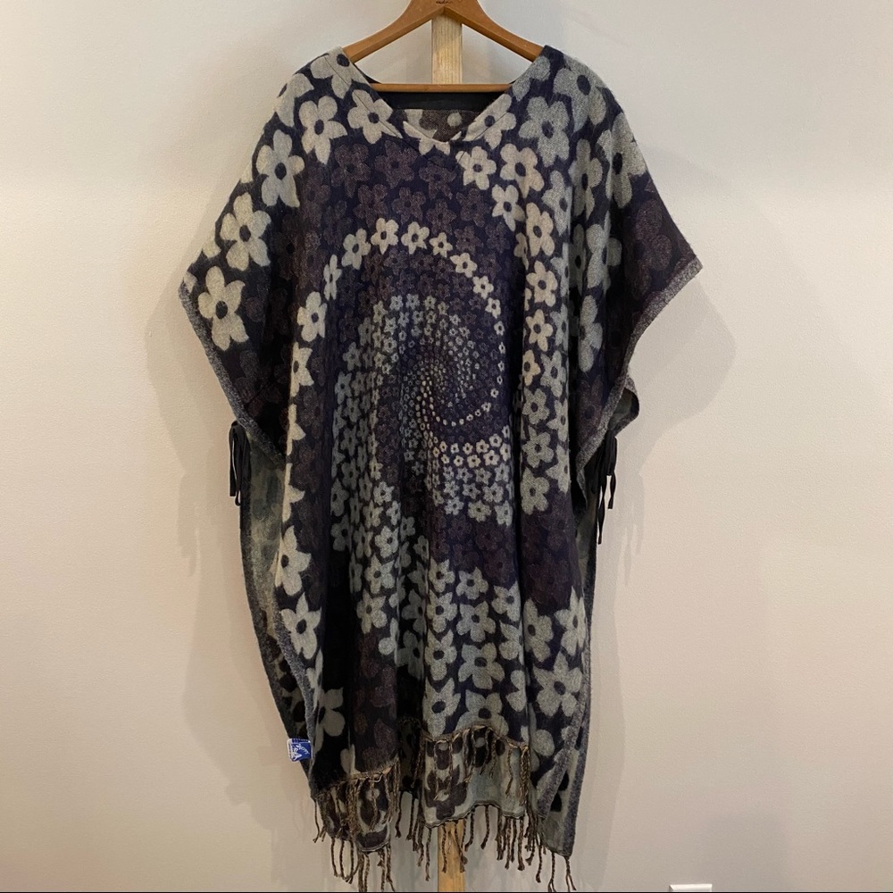 Handmade kimono wrap poncho sweater fall cozy bohemian